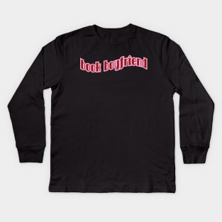 bookish pink | book boyfriend | fictional men Kids Long Sleeve T-Shirt